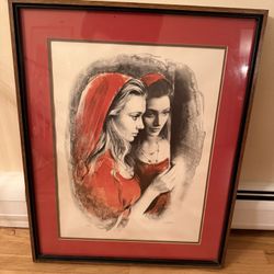 Reflections: Original Colored Lithograph signed and numbered Artist: Maurice Registry #: 16975-100