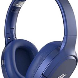 Airtime Vibe Wireless on Ear Headphones with Active Noise-canceling Technology - Retail Packaging - Blue