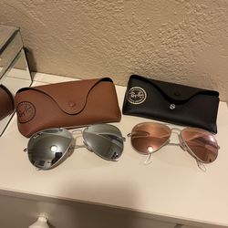 Ray Ban Sunglasses Women’s x 2