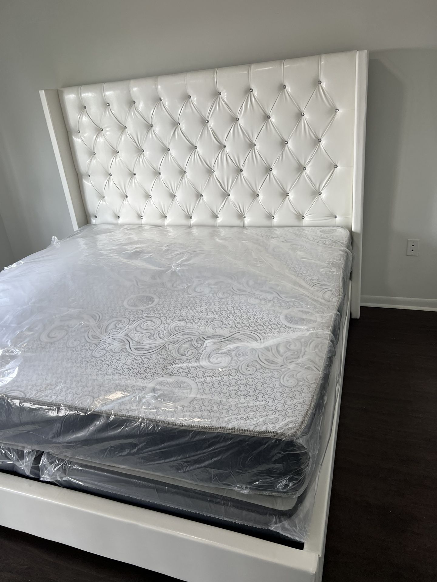 King Size Bed Frame With Mattress And All New Furniture And Free Delivery