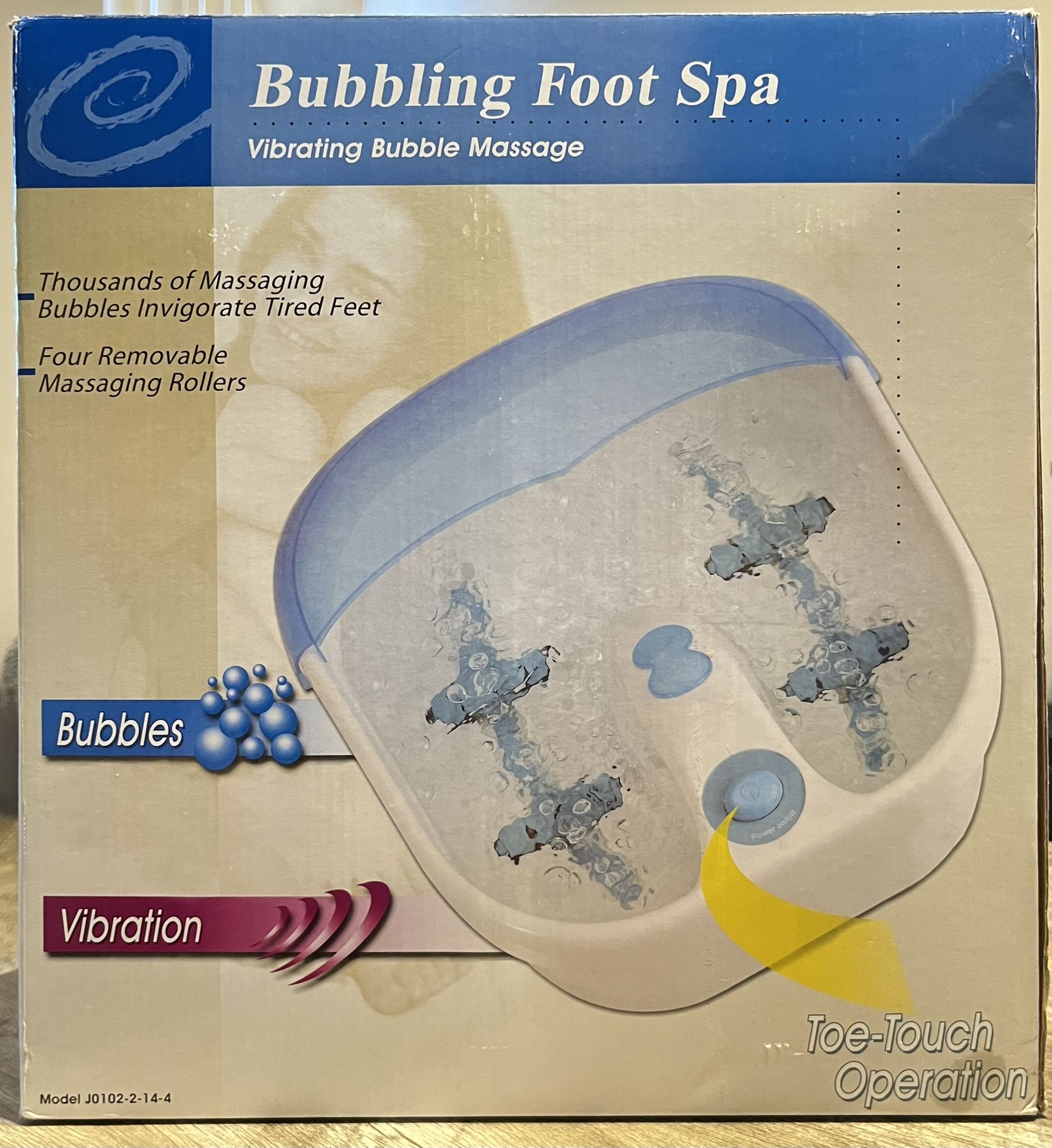 Bubbling Foot Spa Vibrating Massage w/ Warm Soothing Bath (NEVER USED