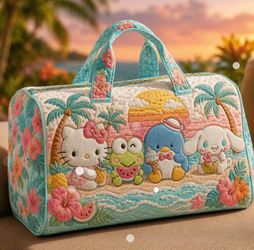 Sanrio Hello Kitty Quilted Duffle Bag