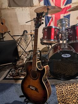 DBZ Dean Acoustic Electric Guitar and Case