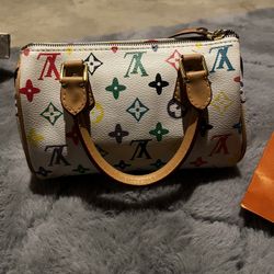LV Multicolored Monogram Nano Speedy Purse 