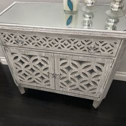Mirrored Side Cabinet 