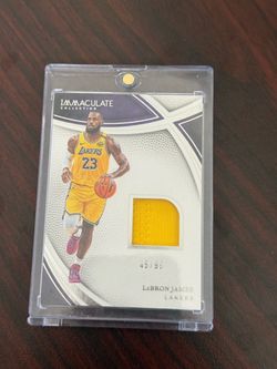 2024-25 Immaculate LeBron James Swatches Game Worn Jersey /99 SWA-LBJ