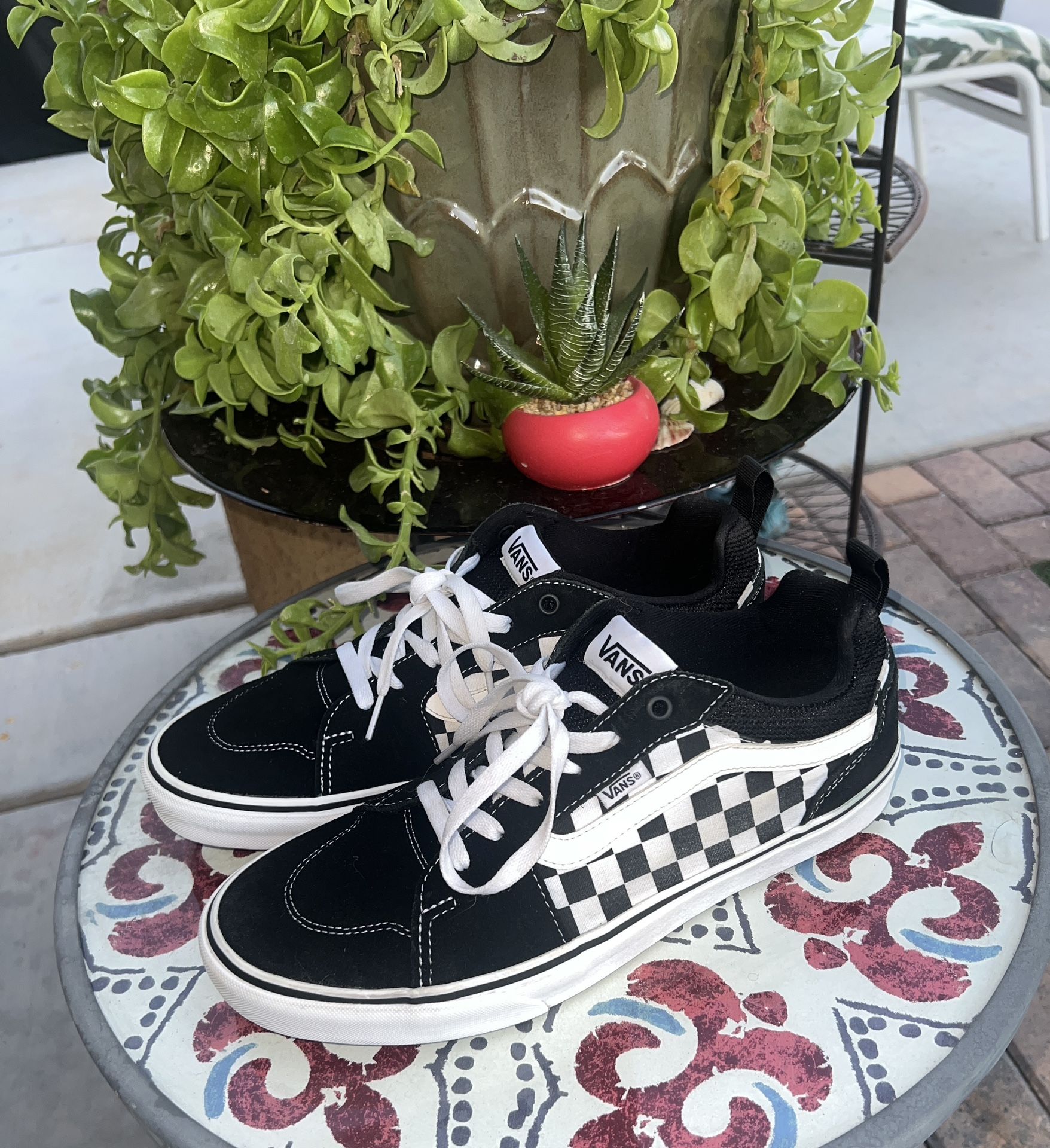 Mens Size 11.5 - Vans Old Skool Black Checkerboard