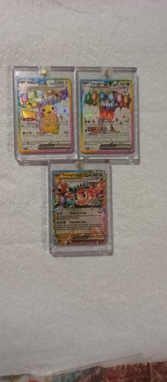 3 CARD LOT OF SURGING SPARKS POKEMON CARDS