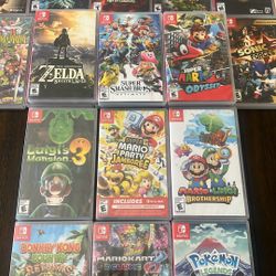 Nintendo Switch Games. Zelda, Smash Bros, Mario Kart, Party And More.. $45 Each