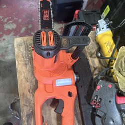 Black and decker electric chainsaw $70 (financing available) 