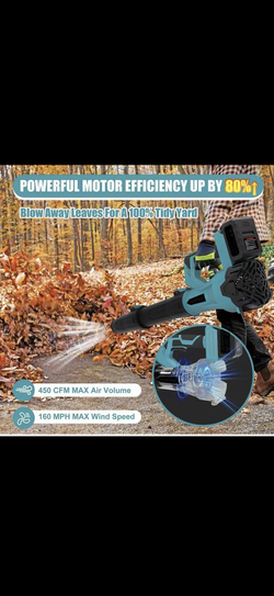 Cordless 21v leaf blower 160mph kit.4.0ah battery and charger included 6 speed high torque Smart Control motor