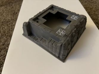 LEGO Parts: Raised Baseplate Dark Gray (Mountain) 