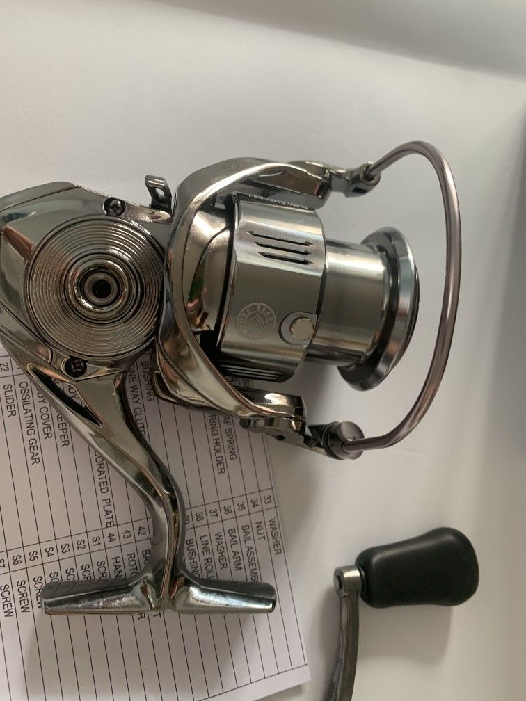 Fishing Reel Spinning Reels Metal Spool and Handle for Saltwater and Freshwater Fishing
