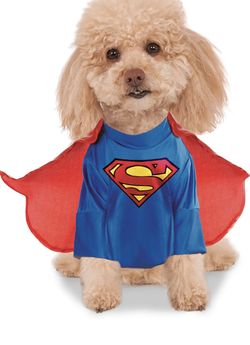 Dog Costume Super Hero Superman Large