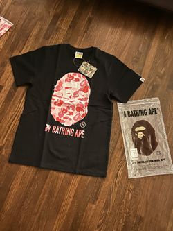 Bape pink w/ black tee