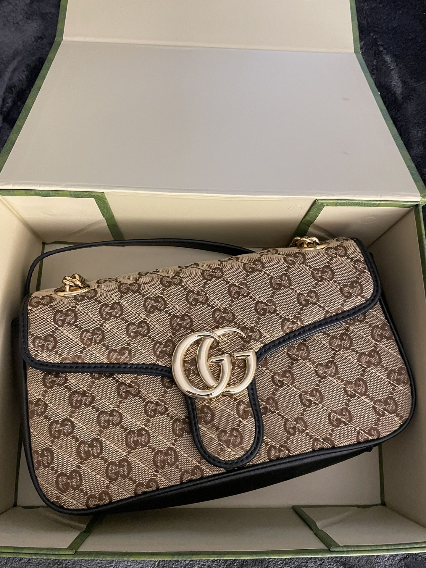 Gg running leather handbag Gucci Beige in Leather - 25926040