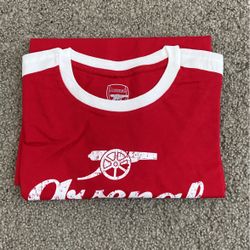 White and Red Arsenal T Shirt 