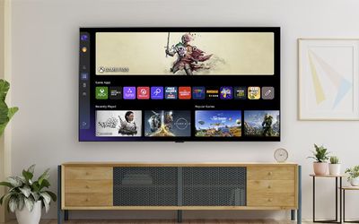 LG Tv Black and Tv stand