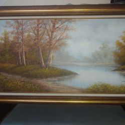 Oil Painting by Cantrell, Framed Thumbnail