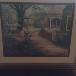 24 By28 Framed And Matted Print.