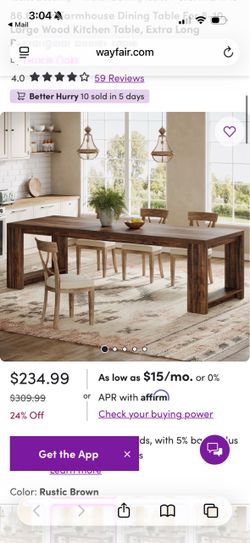 Dining table