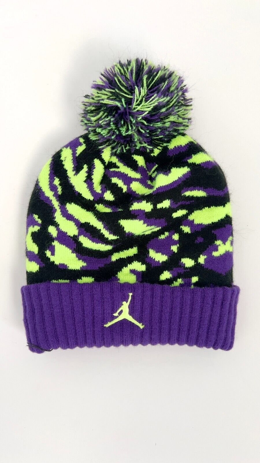 Boys/ Youth Nike Air Jordan Jumpman winter hat Purple & Neon Green Ultra Violet
