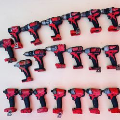 Milwaukee M18 Impact Drivers & Drills – Lot for Parts / Repair 