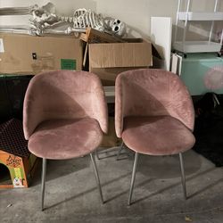 Pink Set Of Chairs
