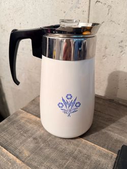 Corning Ware Blue Cornflower Stovetop Percolator