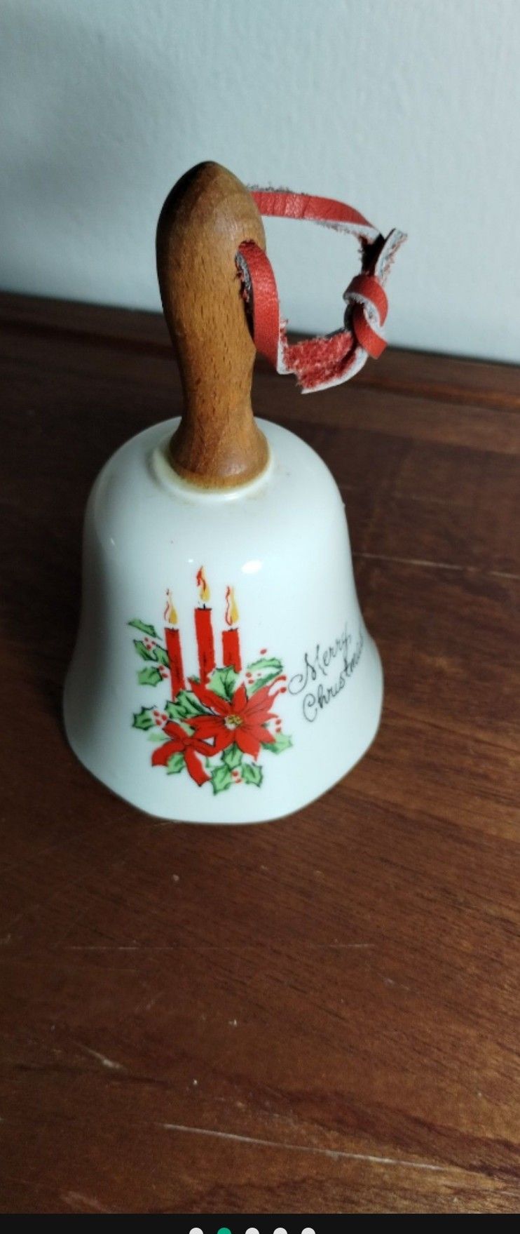 VINTAGE ENESCO PORCELAIN BELL 4.5"