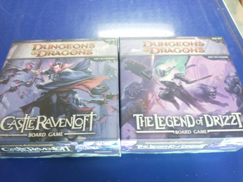 Dungeons & Dragons Board Games: Castle Ravenloft And Legend Of Drizzt