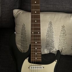 Burswood Black & White electric Guitar