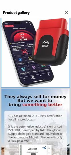 Rocco OBD2 Scanner Bluetooth for iOS Android, AI Diagnostic Tool for Car Buying Repair, No Subscription Fee, AutoVIN, 45000+ Fault Codes, Check & Clea