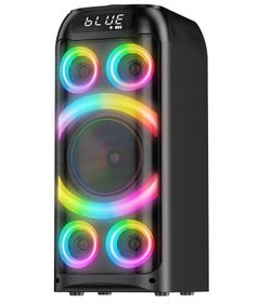 Bluetooth Speaker, 160W Peak Powerful Loud Stereo Sound Deep Bass Wireless Boombox Portable Large Party Speakers with Subwoofer TWS Pairing Dynamic LE