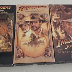 Indiana Jones Trilogy VHS Set 