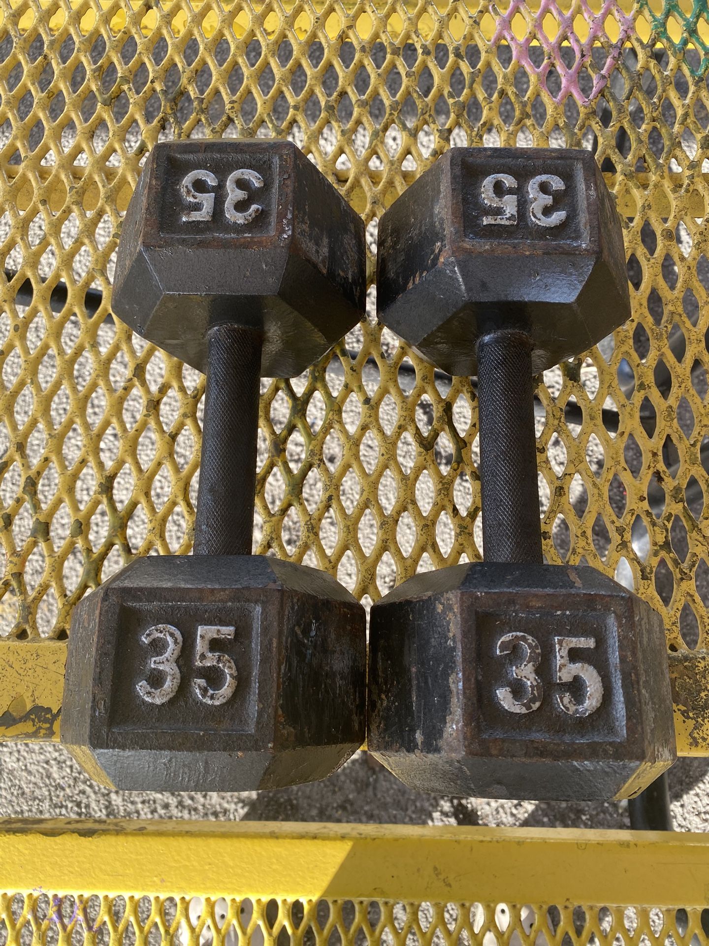 35 Pound Dumbbells
