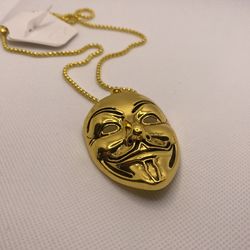 Anonymos Gold Pendant Necklace