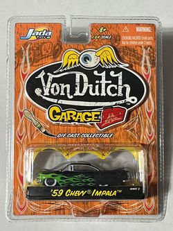 Von Dutch ‘59 Impala hot rod with flames