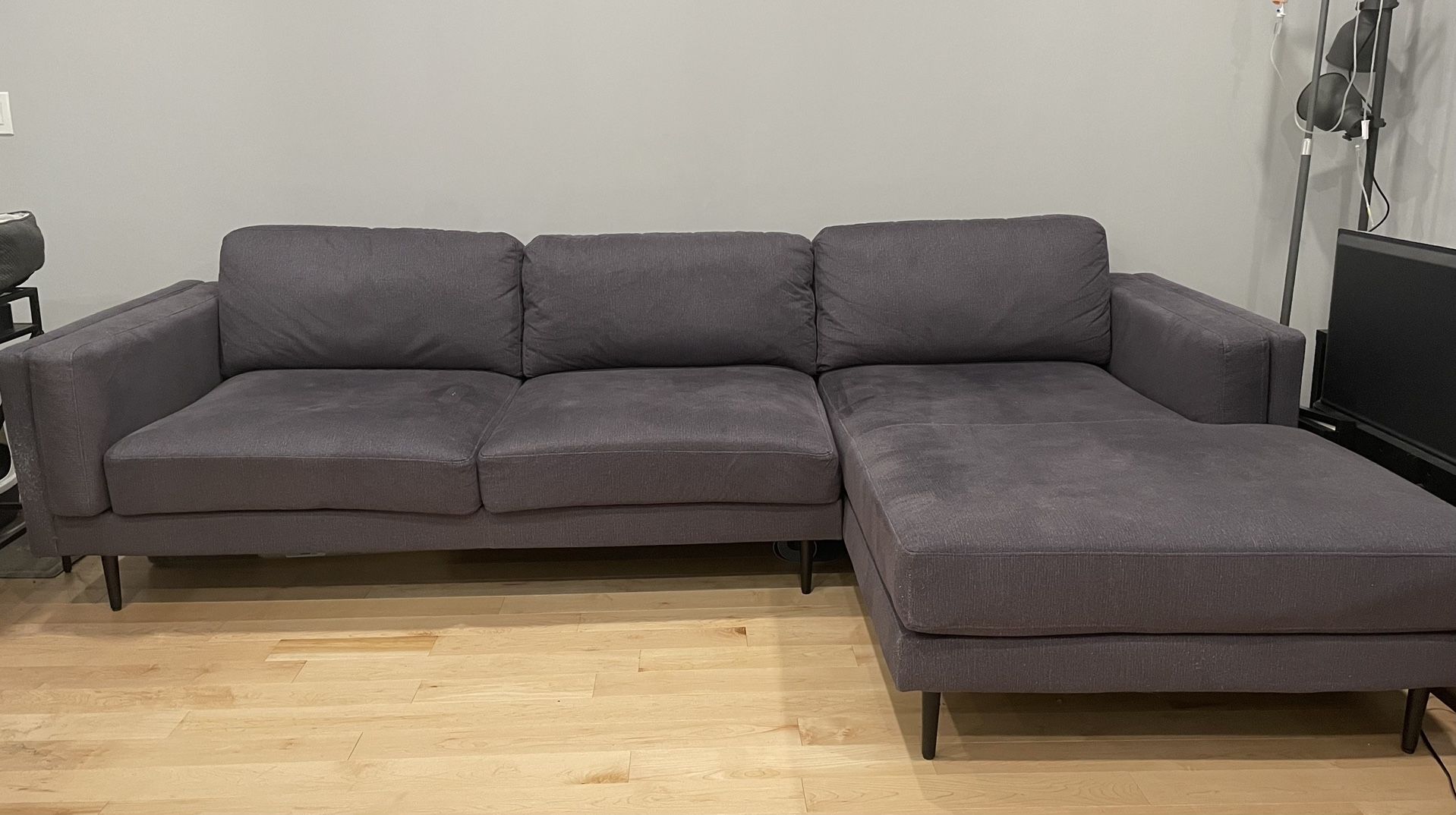 Large Grey Sectional Sofa 