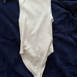 Neck Ribbed Knit Bodysuit 