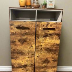 Farmhouse Storage Cabinet with Shelves, Freestanding Kitchen Pantry Storage Cabinet, Floor Storage Cabinet Hutch Cupboard for Dining/Living Room/Home 