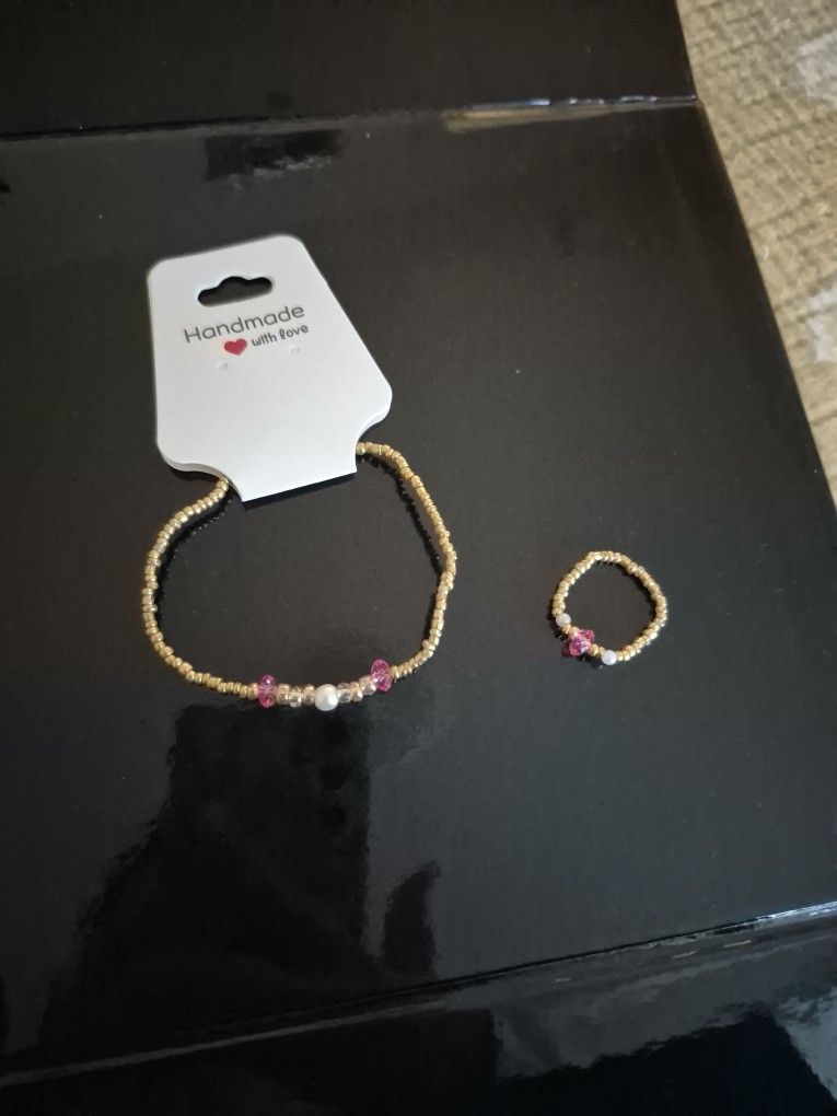 Beautiful DIY Matching Bracelet And Ring