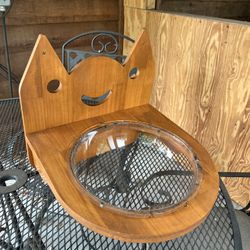 Wall Mounted Cat Bowl Shelf