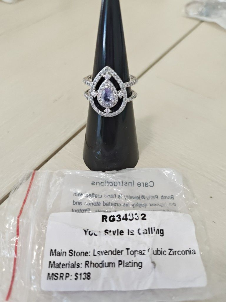 BP Ring Lavender Topaz Size 6! New