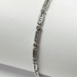 18k White Gold Diamond Bracelet
