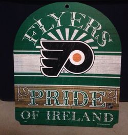 Philadelphia Flyers Hockey Wooden Plaque Wall Hanging