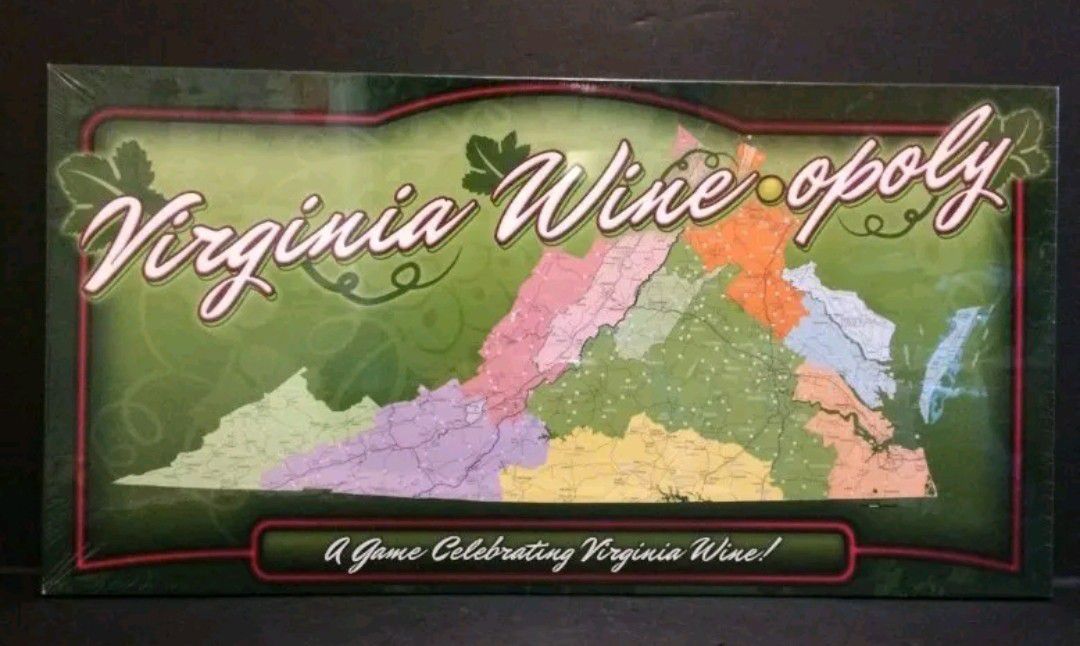 VIRGINIA WINE-OPOLY BOARD GAME (Special Virginia Version). Condition is New.