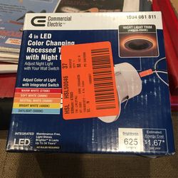 4 Inch Led Recessed Light With Night Light Option 