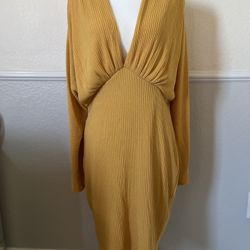 Mustard Long Sleeve Dress 