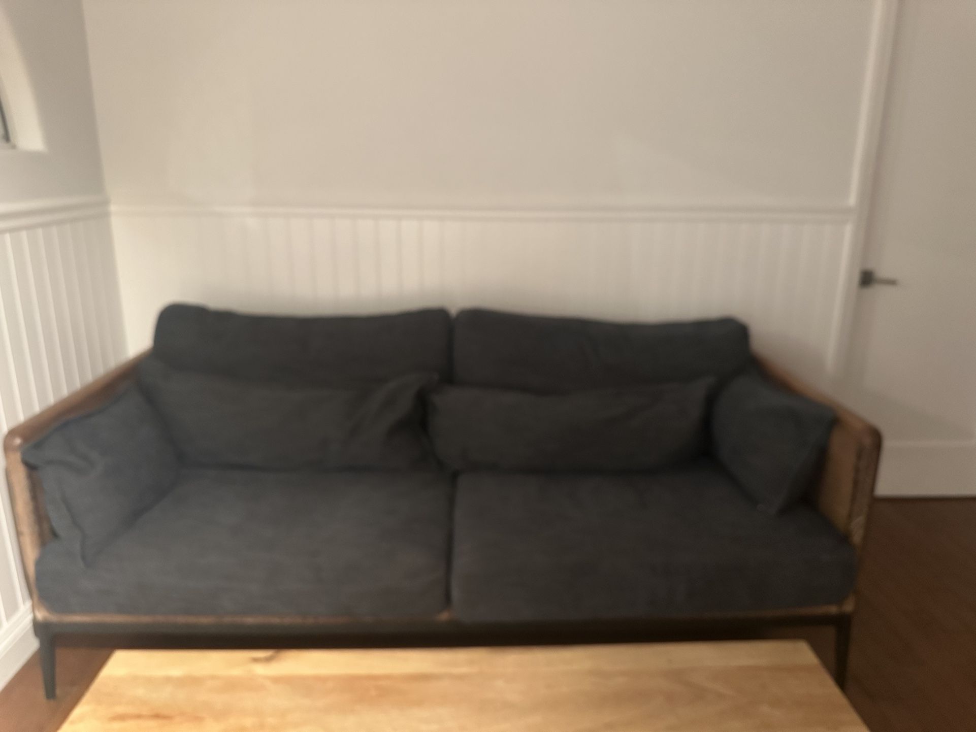 Urbanism Boutique Steel And Wood Sofa